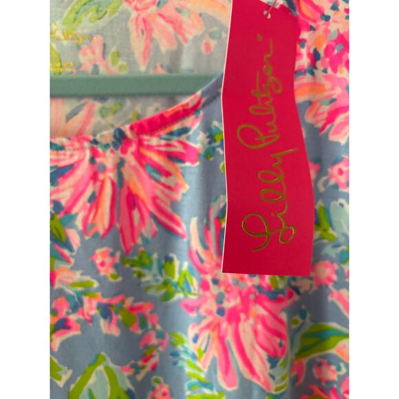 Geanna Dress Blue Peri Sunrise Bay NWT Size Large - Picture 4 of 5